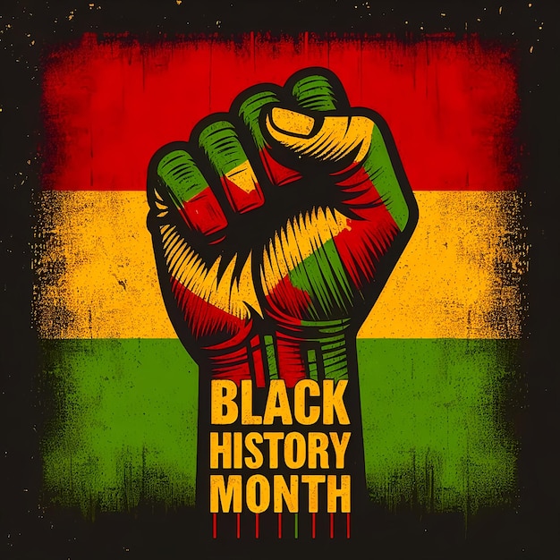 Diseño del mes de la historia negra generado por Ai