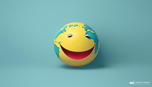 Diseño minimalista del cartel del día mundial de la sonrisa.