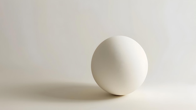 Diseño minimalista ejemplificado una elegante representación de esfera de arcilla 3D