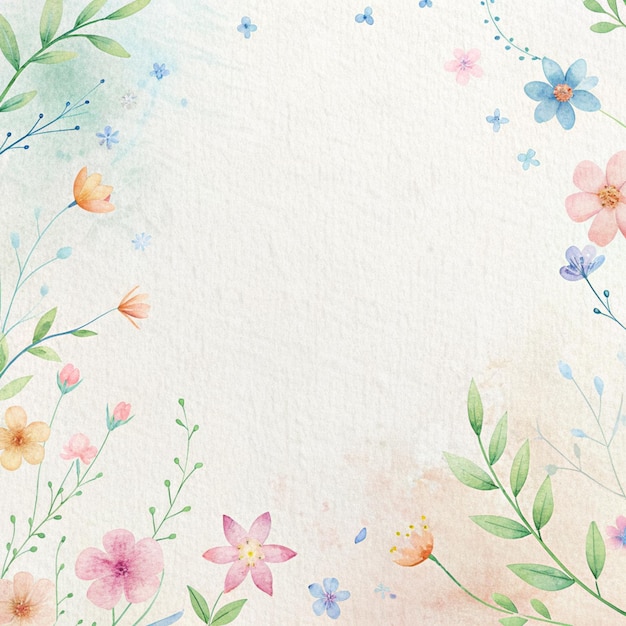 Diseño minimalista con flores de verano pastel sobre un fondo de textura blanca