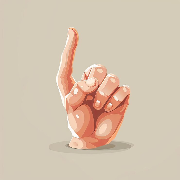 Foto diseño minimalista plano emoción de alta calidad de una mano formando un gesto ok