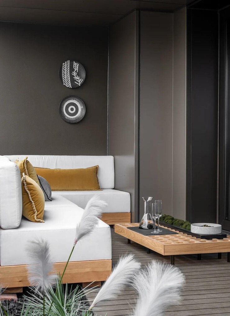 Foto diseño moderno del balcón