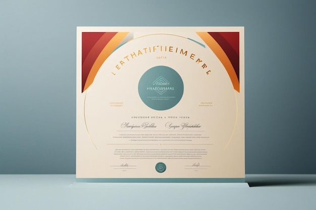 Diseño moderno de certificado de reconocimiento