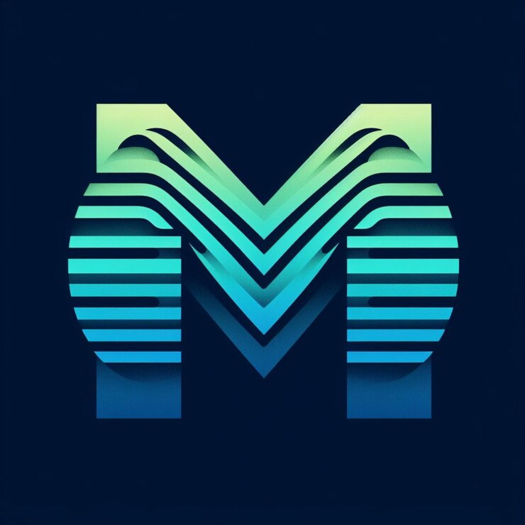 Foto diseño moderno del logotipo m marca corporativa emblema minimalista tipografía elegante