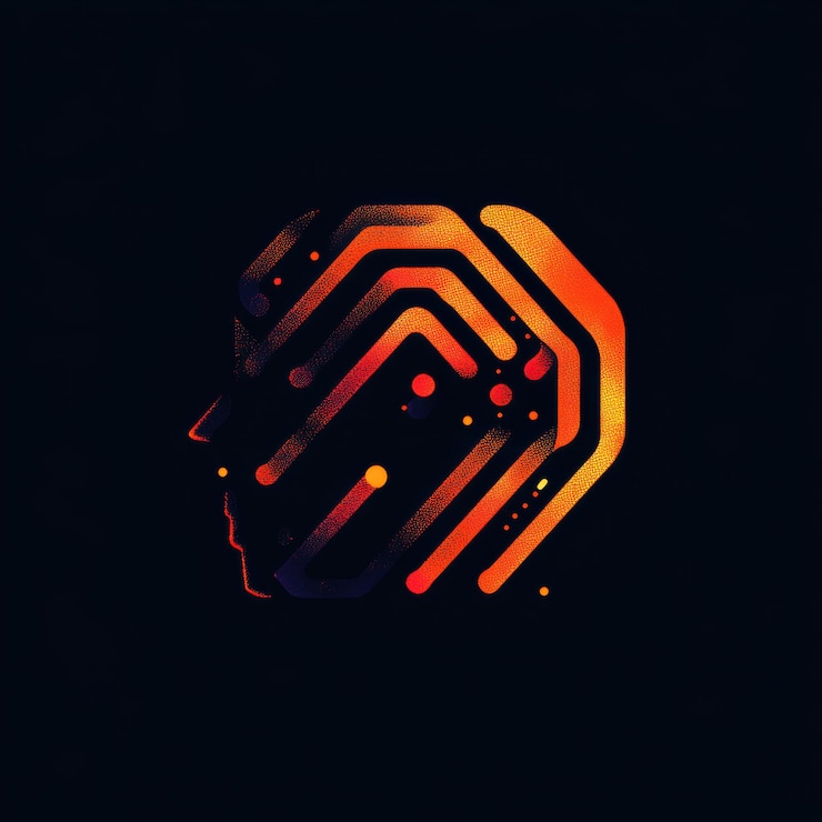 Foto diseño moderno del logotipo que representa soluciones inteligentes