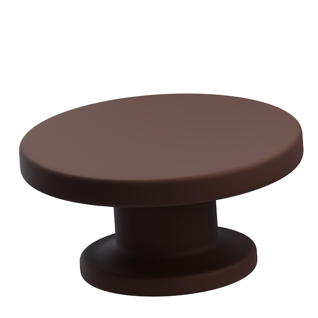 Diseño moderno de mesa redonda de café en 3D