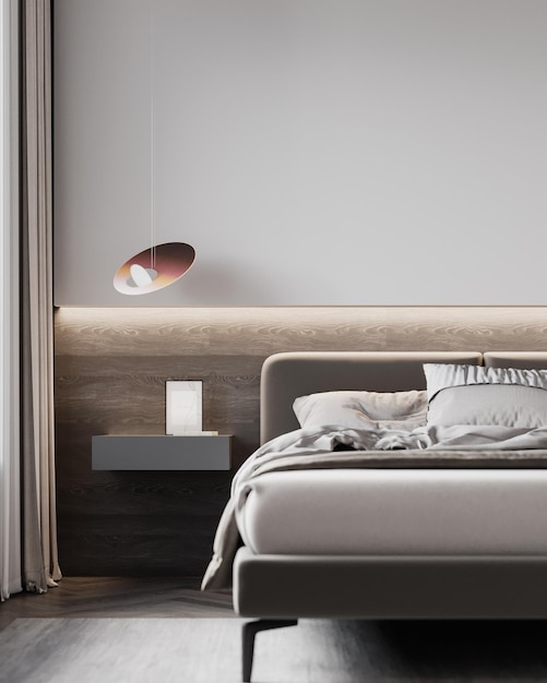 Diseño moderno y minimalista del dormitorio