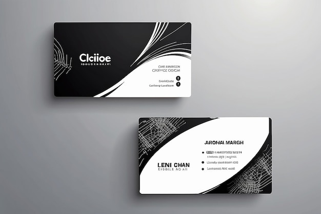 Foto diseño moderno de plantillas de tarjetas de visita inspirado en el resumen tarjetas de contacto para la empresa