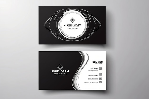 Foto diseño moderno de plantillas de tarjetas de visita inspirado en el resumen tarjetas de contacto para la empresa