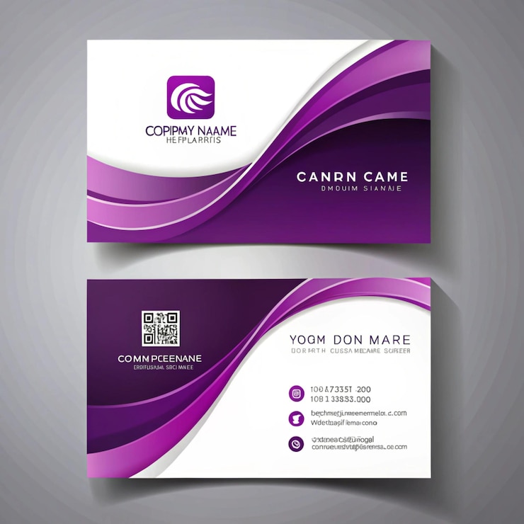 Foto diseño moderno y profesional de tarjetas de visita creativas