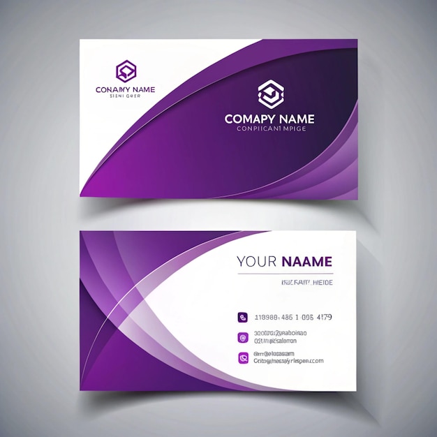 Diseño moderno y profesional de tarjetas de visita creativas