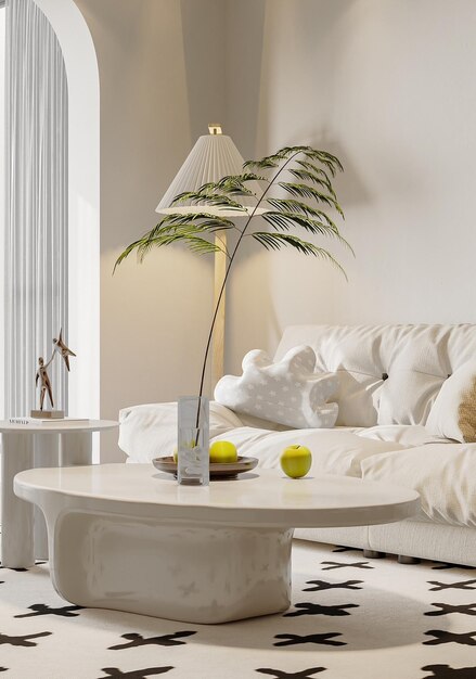 Diseño monocromático y minimalista del dormitorio