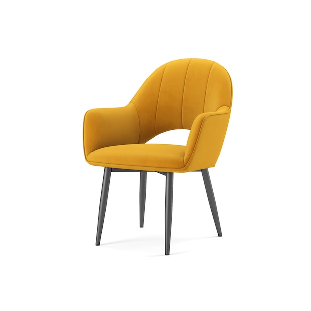 Diseño de muebles de sillones de modelo de renderizado 3D