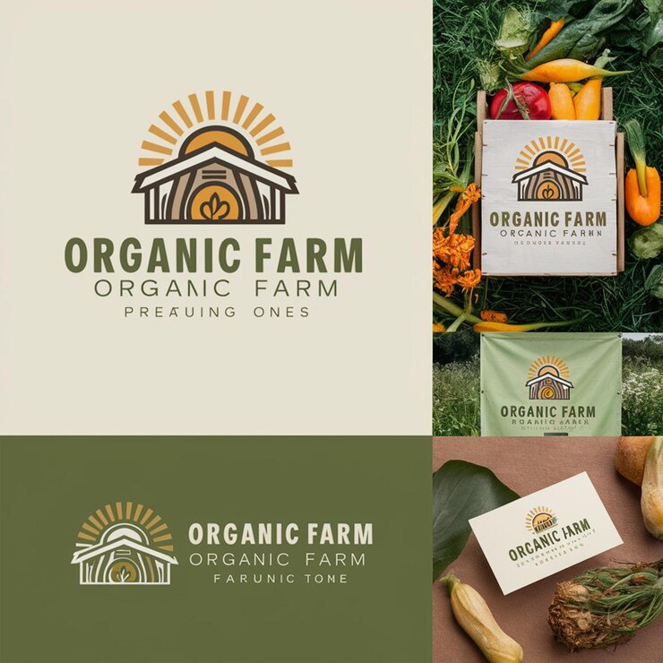 Diseño natural del logotipo de la tienda