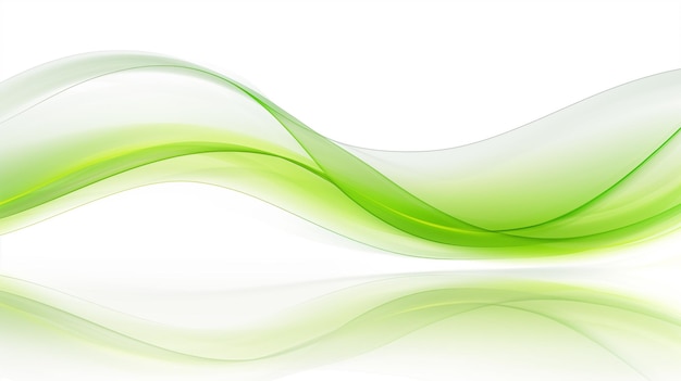 Diseño de ondas abstractas verdes para temas frescos y limpios fondos para conceptos de salud y bienestar