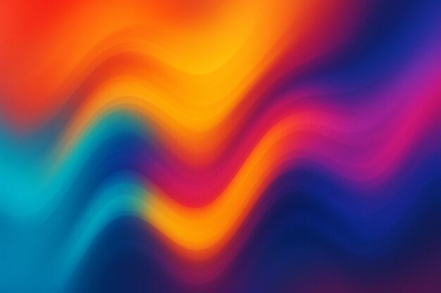 Diseño de ondas gradientes abstractas y coloridas
