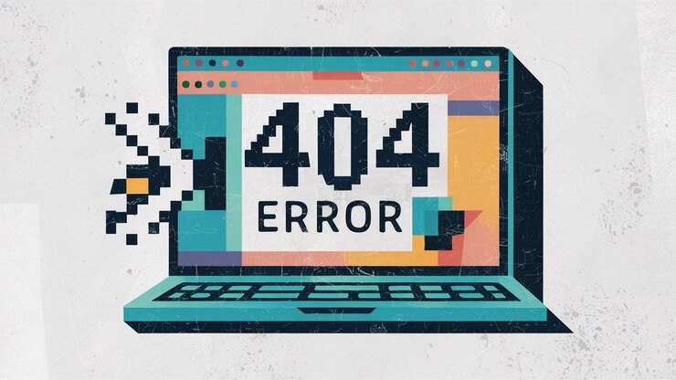 Foto un diseño de página de error 404 visualmente atractivo con una ilustración lúdica de un robot perdido