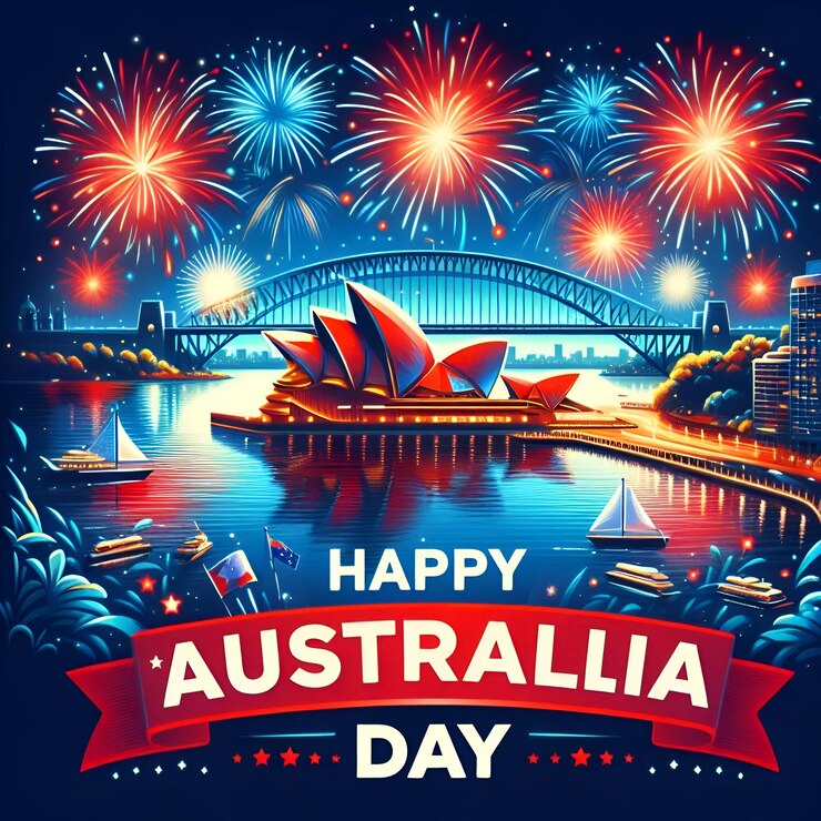 Diseño de pancartas del día australiano con IA