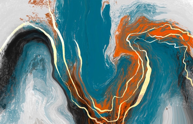 Diseño de papel tapiz de arte abstracto moderno Ilustración en acuarela para impresiones Cubiertas de arte de pared e invi