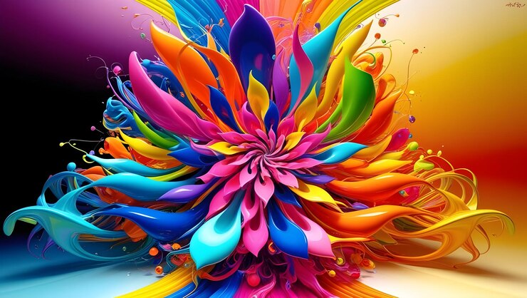 Diseño de papel tapiz de fondo orgánico abstracto y colorido