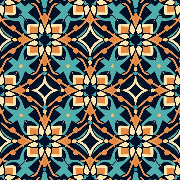 Diseño de patrón árabe geométrico abstracto