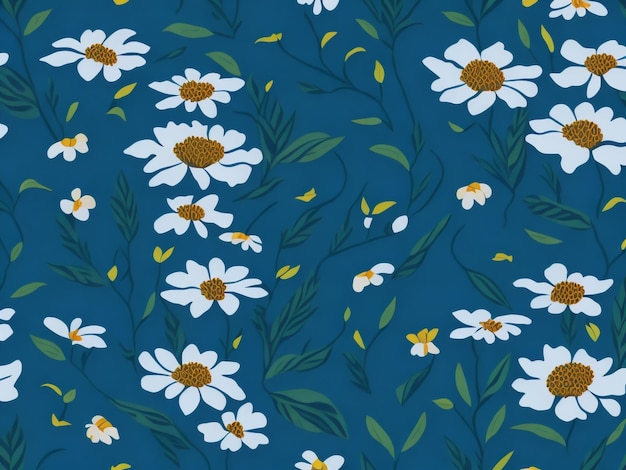 Diseño de patrón sin costuras de flores naturales Puede usarse para imprimir plantilla tela presentación textil b