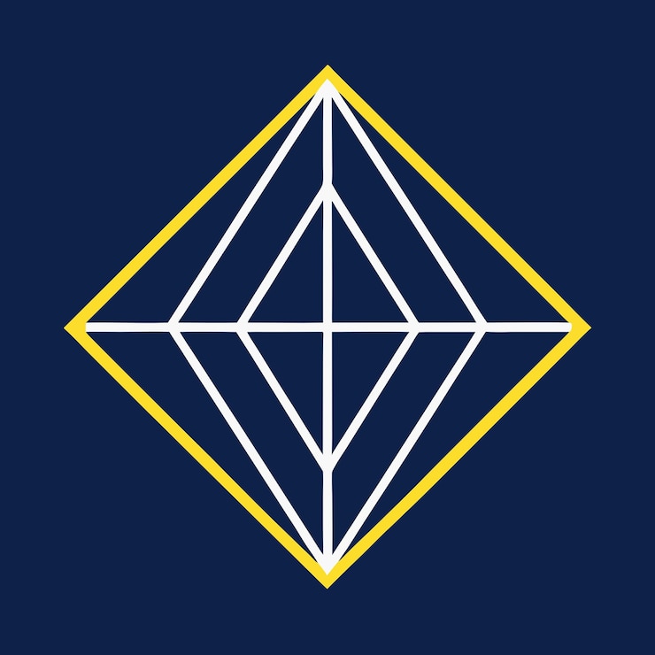 Foto diseño de un patrón de diamantes dispuestos en una cuadrícula