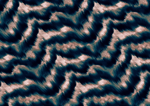 Diseño de patrón de tigre desfigurado de acuarela azul transparente. ilustración, moda