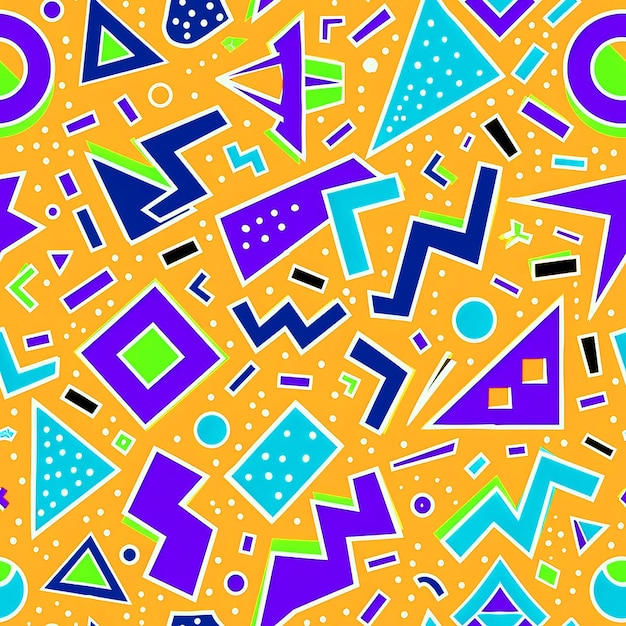 Diseño de patrones de los años 90 para fondos y envases de redes sociales