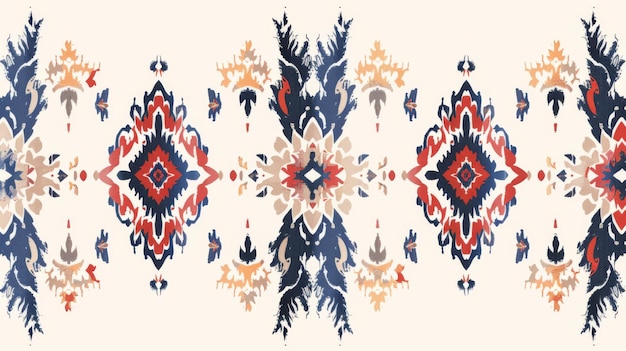 Foto diseño de patrones sin costuras orientales para alfombras de fondo, papel tapiz para envolver ropa, tela batik, estilo de bordado de ilustración moderno