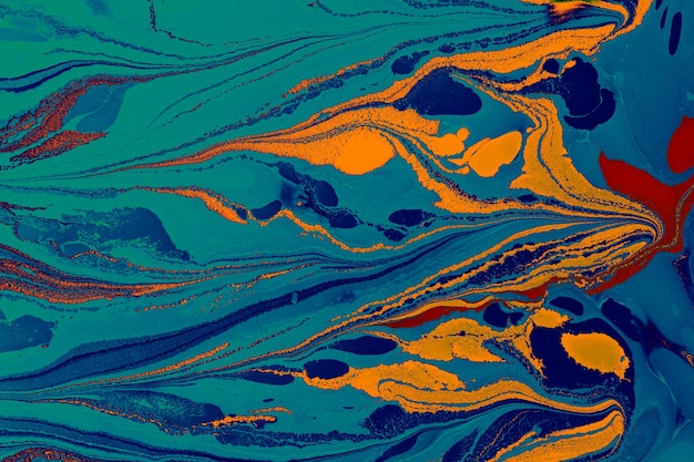 Diseño de patrones con efecto de mármol Ebru para impresión