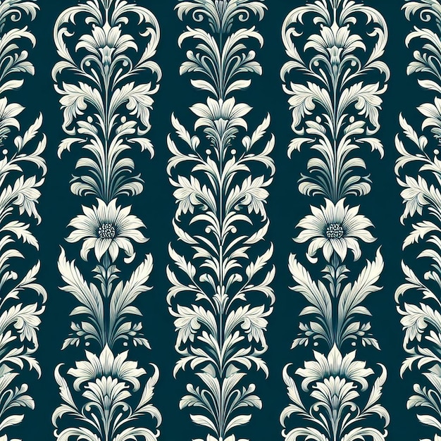 Diseño de patrones florales atemporales diseño de patrones textiles patrón floral simétrico