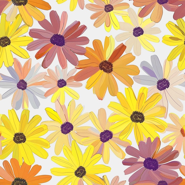 Diseño de patrones florales para el fondo Medios sociales Industria de envases y medios digitales
