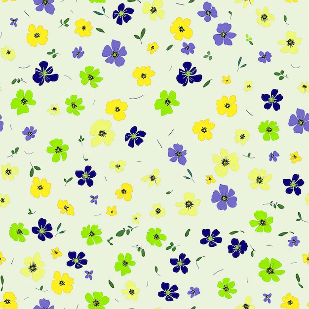 Diseño de patrones florales para el fondo Medios sociales Industria de envases y medios digitales
