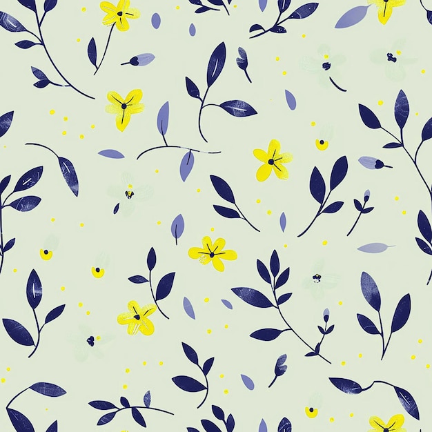 Diseño de patrones florales para el fondo Medios sociales Industria de envases y medios digitales