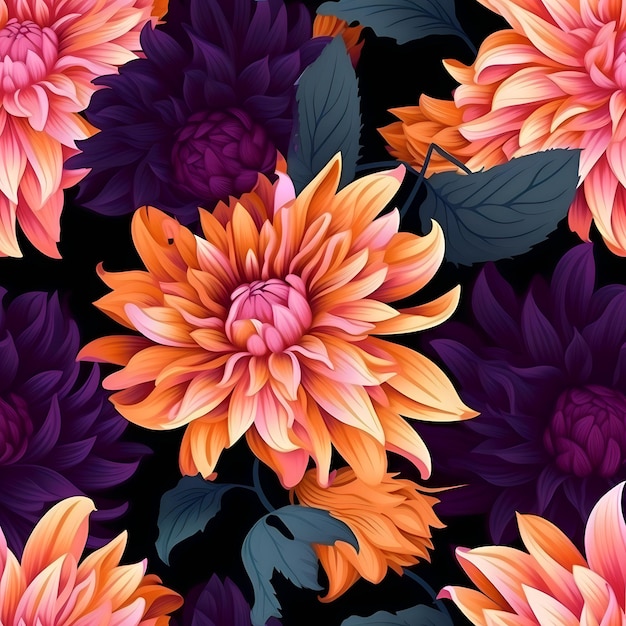 diseño de patrones florales impresión textil de flores diseño digital
