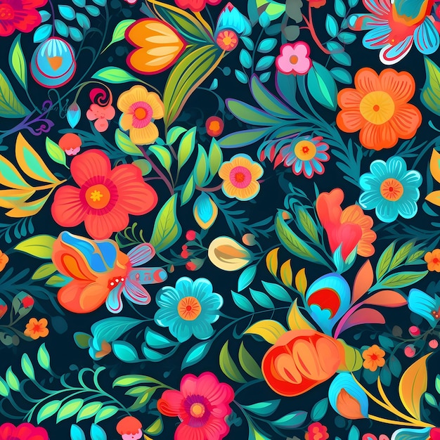 diseño de patrones florales impresión textil de flores diseño digital