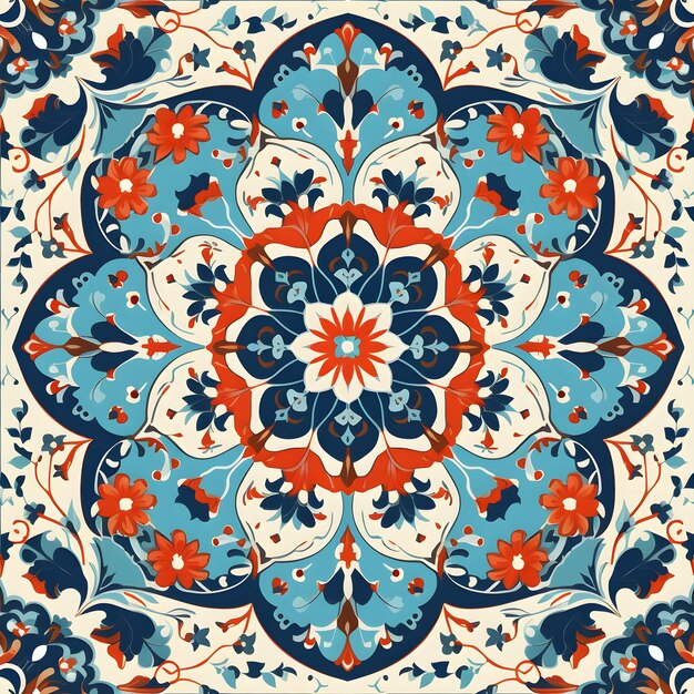 Diseño de patrones de textura árabe turco