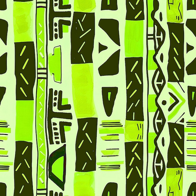 Diseño de patrones tradicionales africanos para el fondo de la industria de envases de medios sociales y medios digitales
