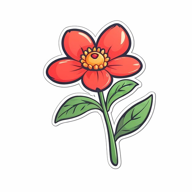 diseño de pegatinas de flores