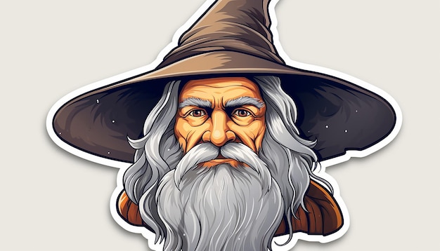 diseño de pegatinas de gandalf