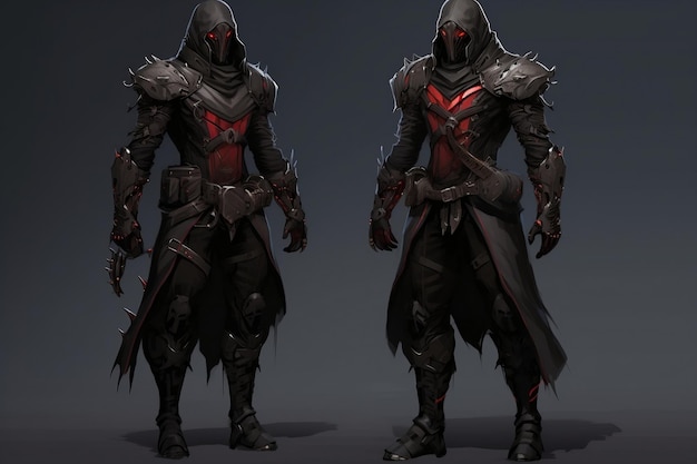 Diseño de personajes Dark Ranger por Hai Phan Generative AI