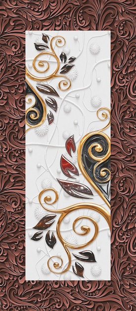Diseño de piel de puerta laminada moderna de madera imprimible y papel tapiz de fondo
