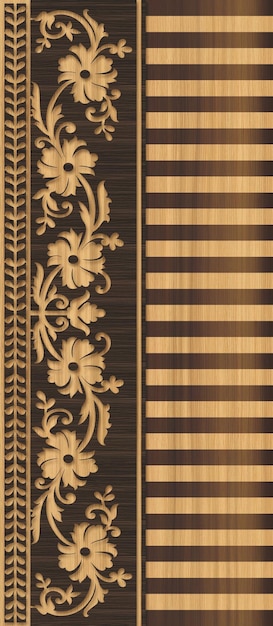 Diseño de piel de puerta laminada moderna de madera imprimible y papel tapiz de fondo