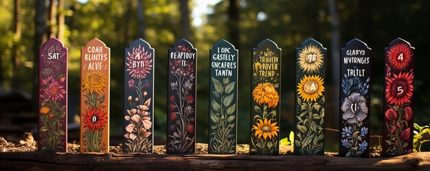 Diseño y pintura de carteles de jardín Diy