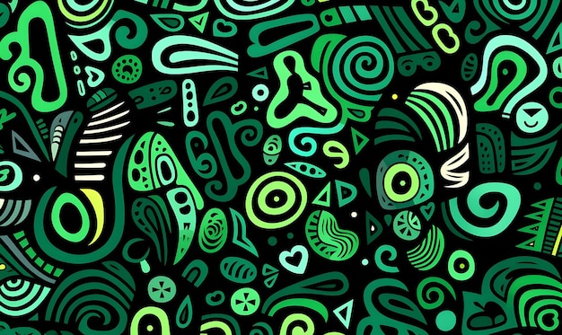 diseño plano dibujado a mano verde abstracto dibujo de mármol