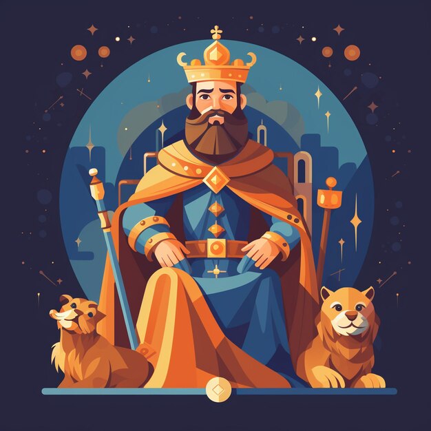 diseño plano reyes magos fondo