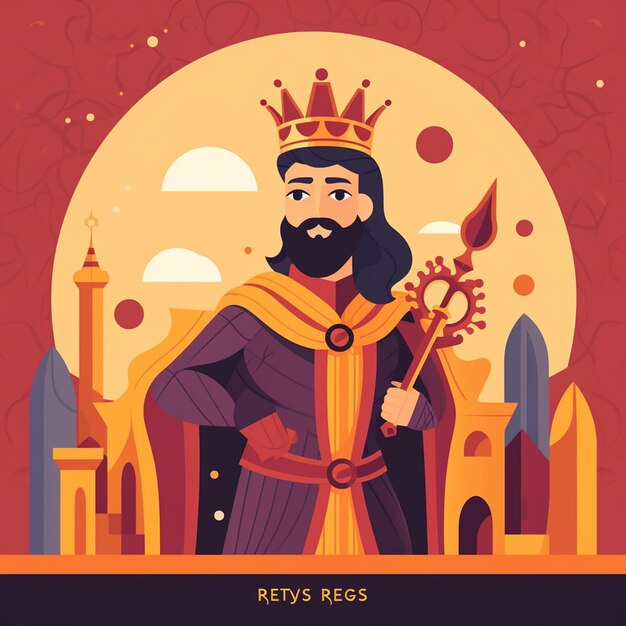 Foto diseño plano reyes magos fondo