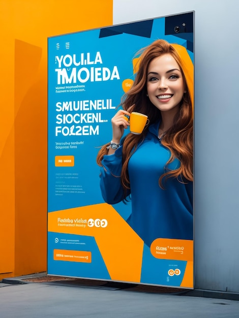 Foto diseño de plantilla de banner de stand rollup empresarial