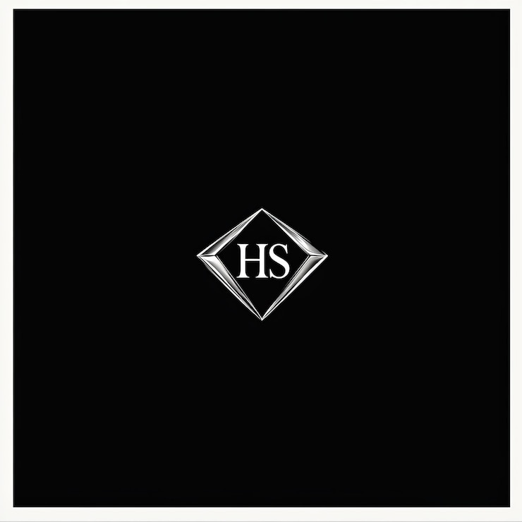 Foto diseño de plantilla de logotipo de lujo con letra h en fondo blanco y negro